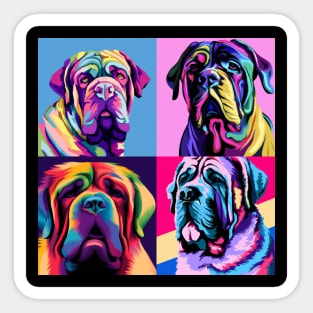 Neapolitan Mastiff Pop Art - Dog Lover Gifts Sticker